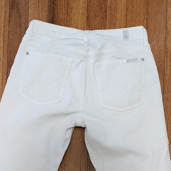 White Seven for All Mankind Jeans Size 28 - Picture 7 of 12